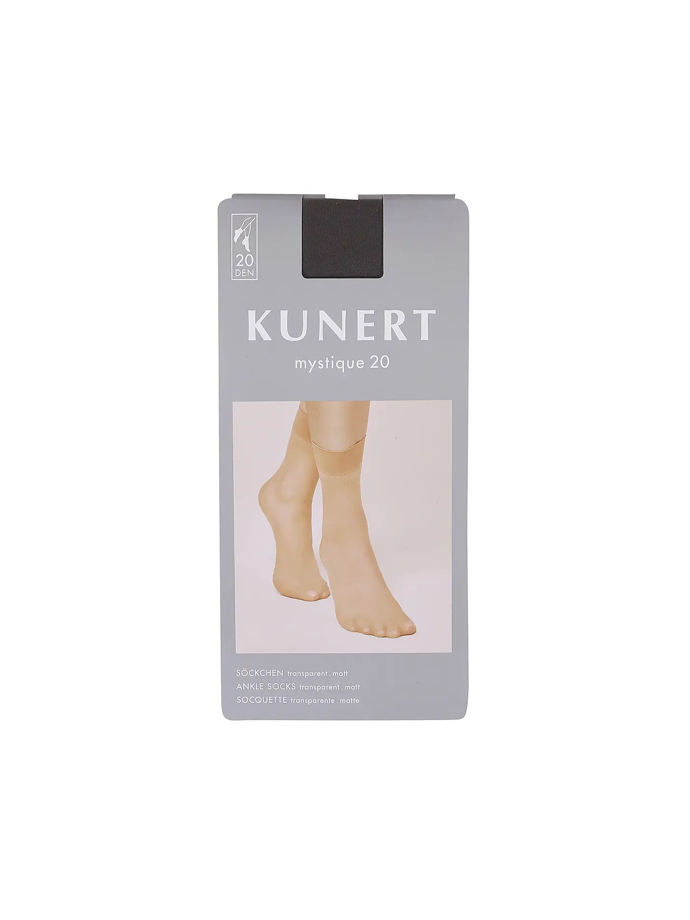 KUNERT | Söckchen "Mystique 20" (Cashmere) | grau